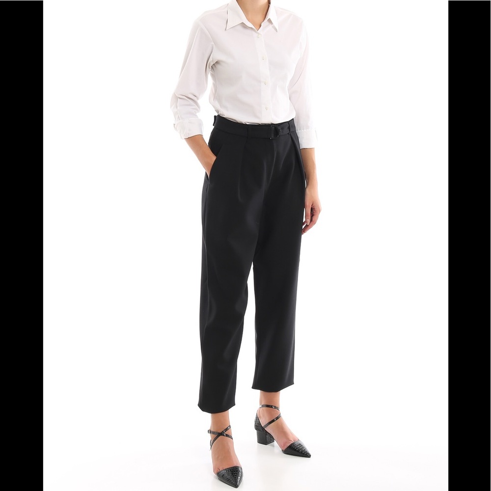 MaxMara Wool High Rise Trousers Pants Sz6